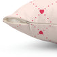 Quilted Hearts Square Pillow Cover