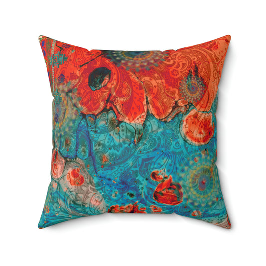 Colorful Mandala Pillow Cover