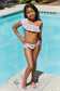 Float On Ruffle Two-Piece Swim Set in Roses Off-White