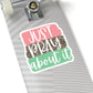 Brushstrokes Just Pray About It Sticker