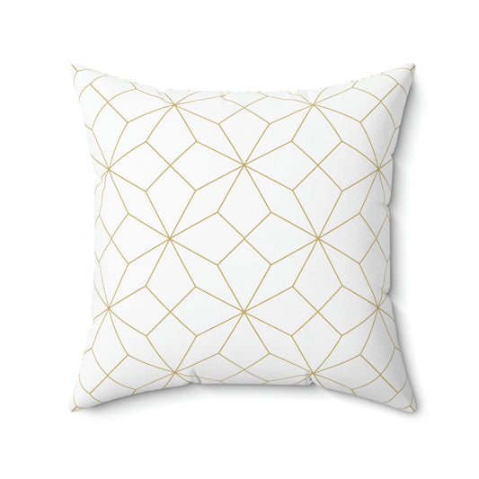 Gold Geometric Pillow Cover