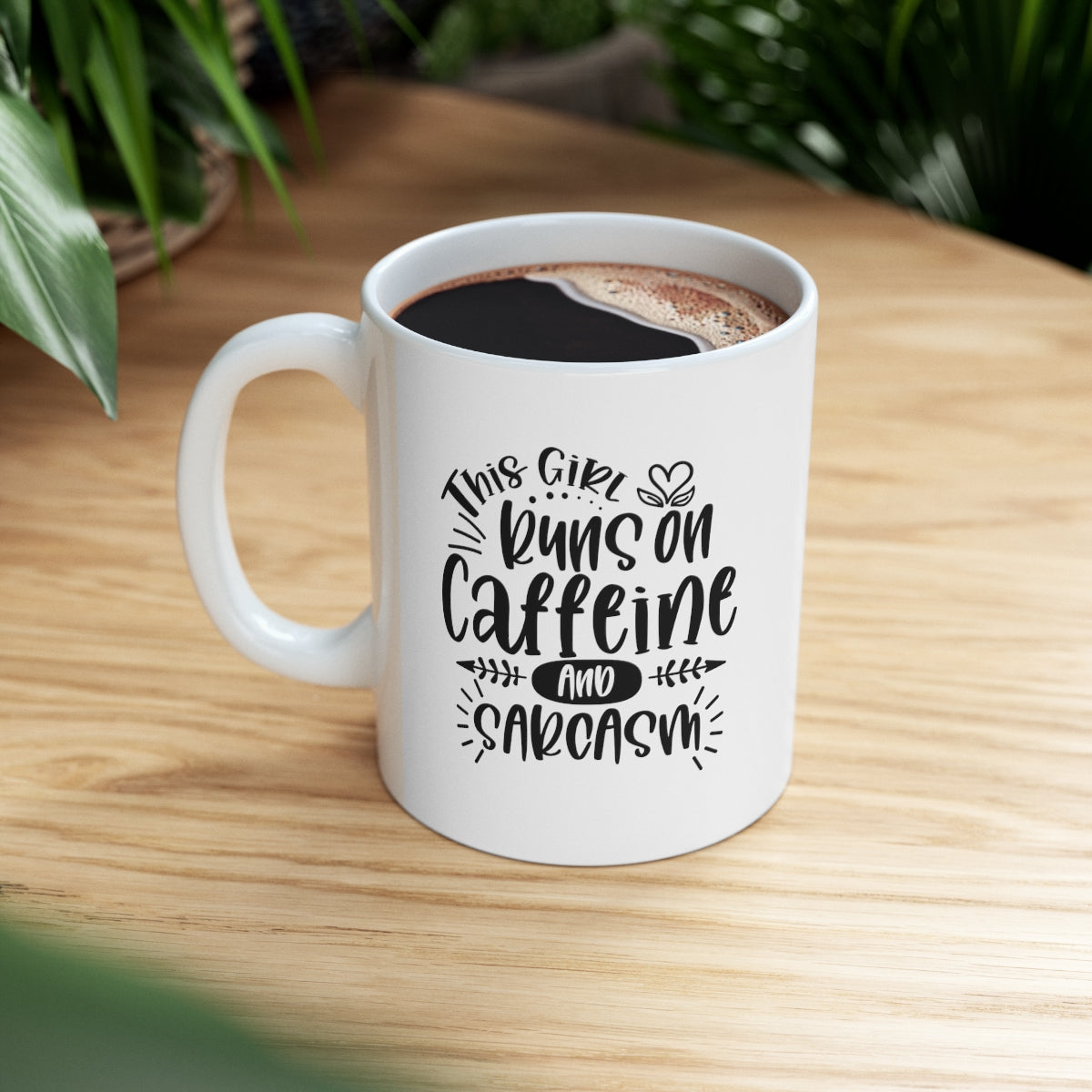 Caffeine and Sarcasm Ceramic Mug