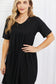 Another Day Swiss Dot Casual Dress in Black