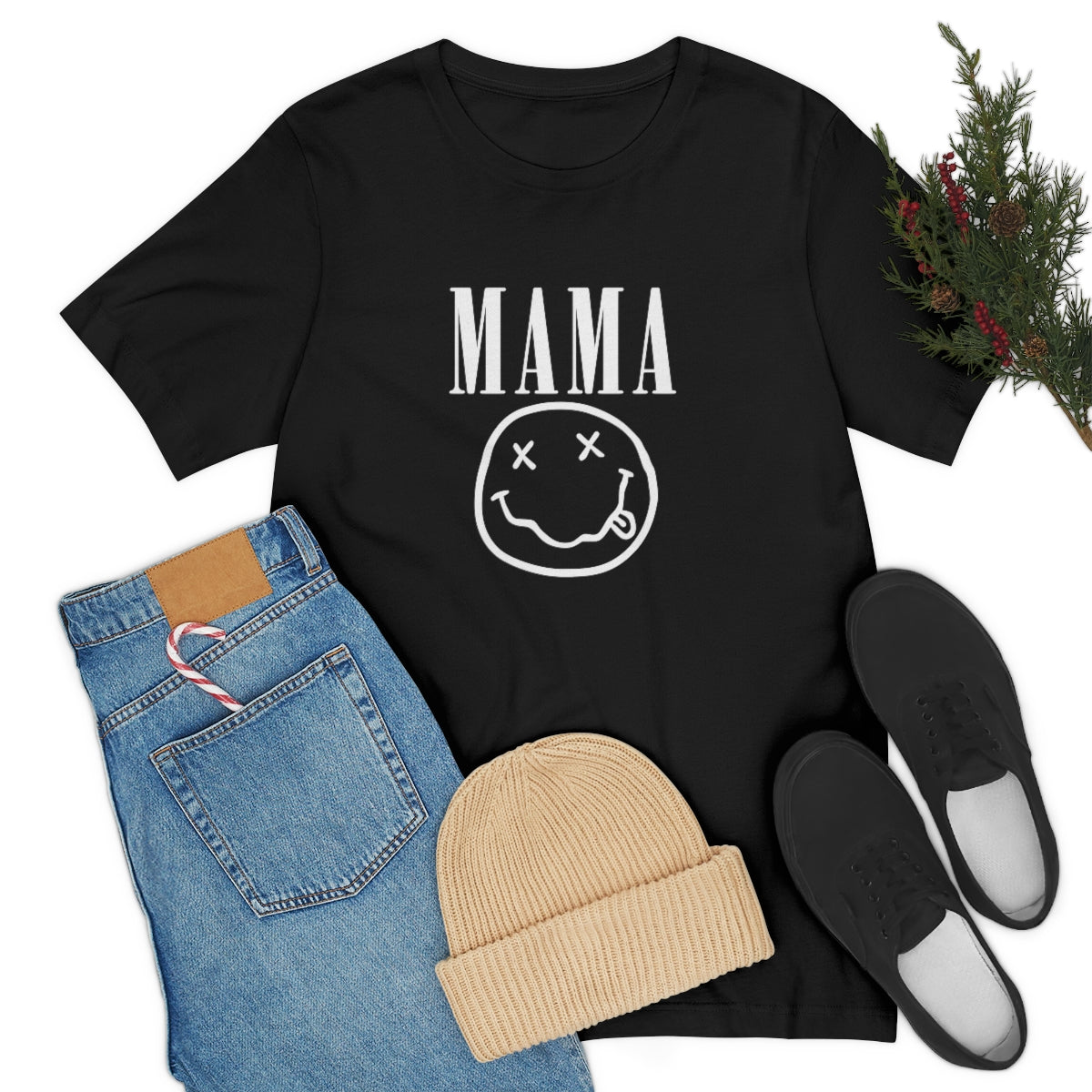 Mama Smiley Graphic Tee
