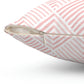 Pink Diamond Stripes Square Pillow Cover