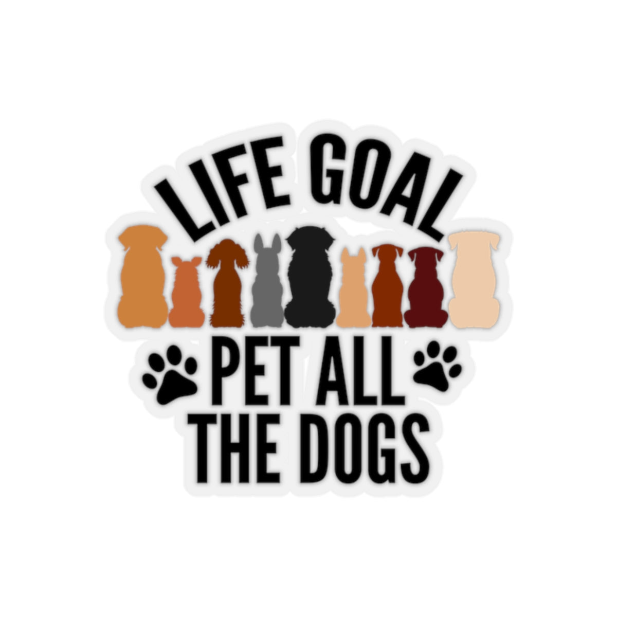 Pet All the Dogs Sticker