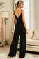 PREORDER Scoop Neck Spaghetti Strap Jumpsuit with Pockets