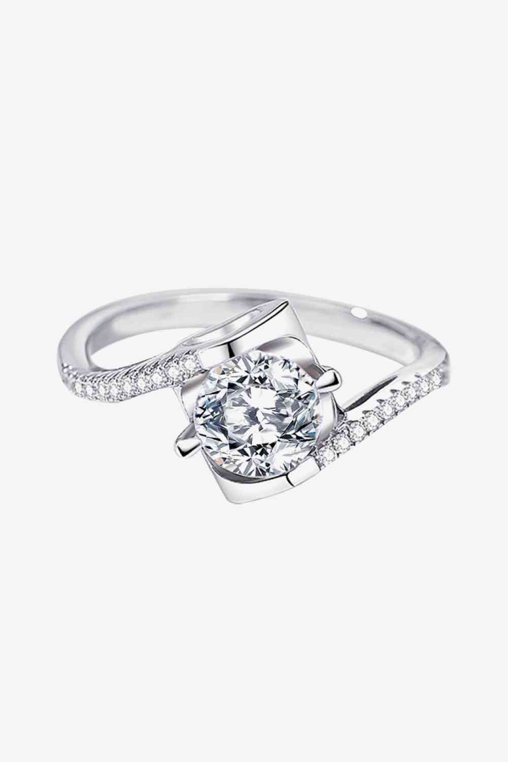 Darling You 925 Sterling Silver Moissanite Ring