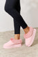 Furry Chunky Platform Slipper Boots | Pink