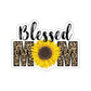 Sunflower Blessed Mom Sticker