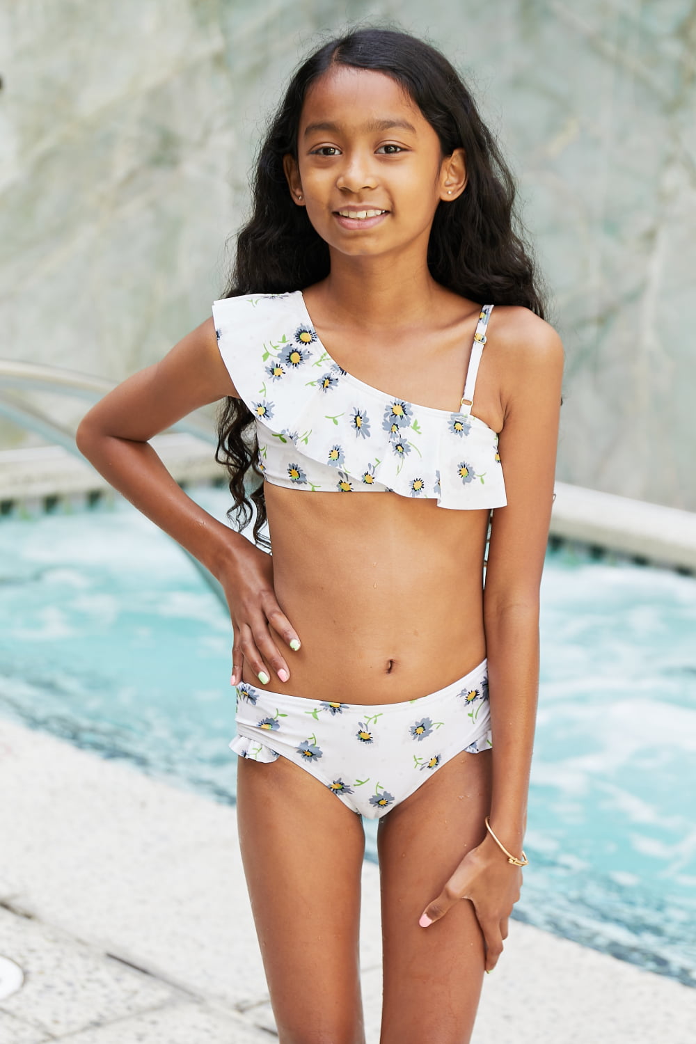 Girls Swim Suits Size 14-16 Beach Sport 2-Piece Outfits Swimsuit Daisy  Girls' Girls Swimwear Kids Bathing Suits