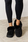 Furry Chunky Platform Slipper Boots | Black