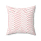 Pink Chevron Square Pillow Cover