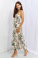 Hold Me Tight Sleevless Floral Maxi Dress in Sage