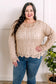 Open Knit Cropped Sweater In Simply Neutral