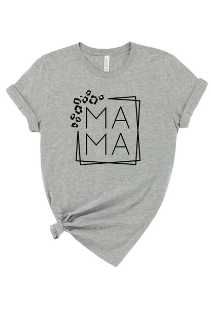 Leopard Frame Mama Graphic Tee