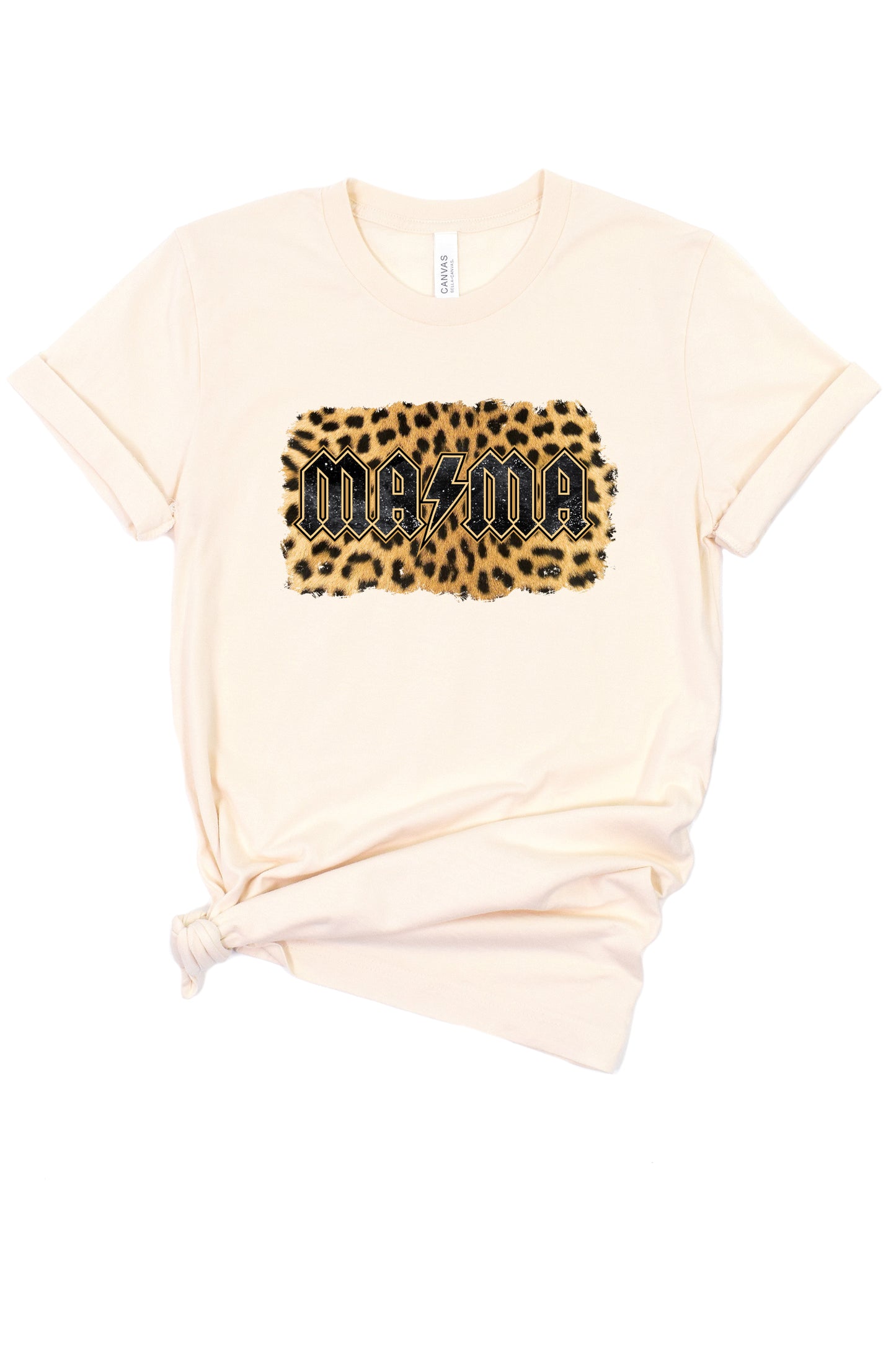 Mama Leopard Bolt Graphic Tee