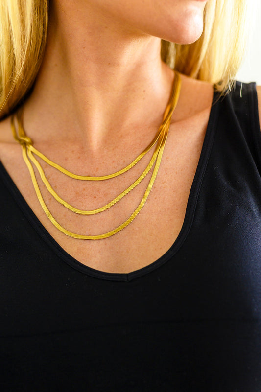 Waterproof Three is Better Than One Layered Necklace