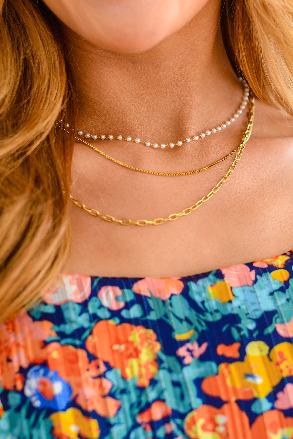Waterproof Triple Threat Layered Necklace