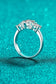 Stylish 925 Sterling Silver Moissanite Ring