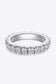 2.3 Total Carat Moissanite 925 Sterling Silver Eternity Ring