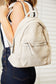 Woven Leather Backpack