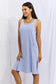 Look Good, Feel Good Washed Sleeveless Casual Dress in Periwinkle