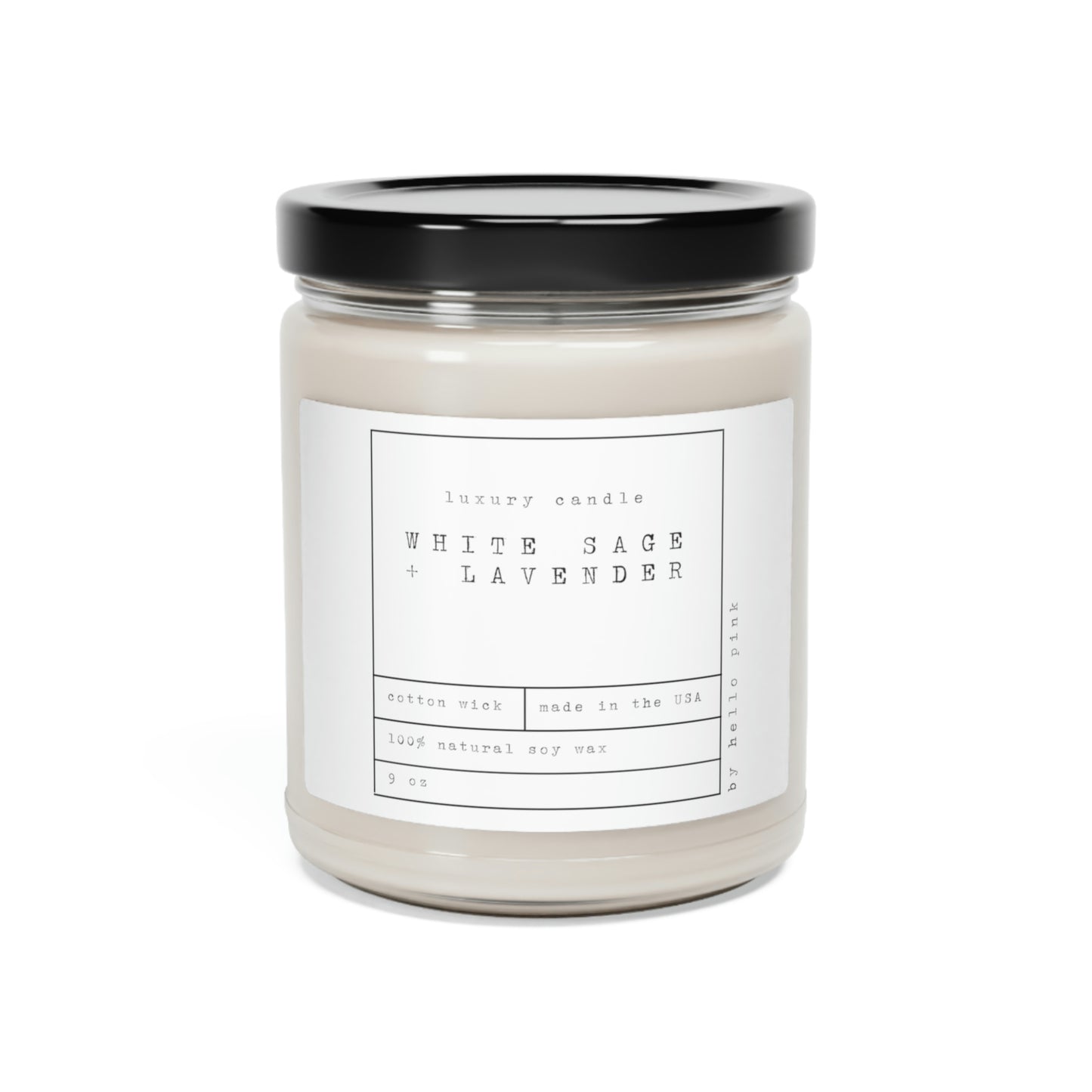 White Sage + Lavender Soy Candle | 9oz