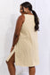 Look Good, Feel Good Washed Sleeveless Casual Dress in Sand
